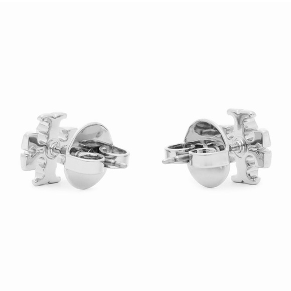 TORY BURCH • Silver Small Kira Stud Earrings - Picture 2 of 7
